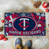 Minnesota Twins Holiday PVC Mat, 28"x16"