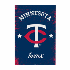 Minnesota Twins Wood Wall Sign, 16x24