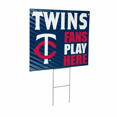 Minnesota Twins Coroplast Yard Sign "Fans Play Here"