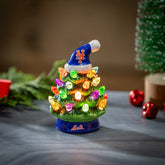 New York Mets 4" Mini LED Tabletop Christmas Tree, Set of 2