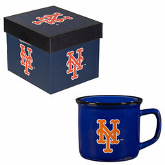 New York Mets Ceramic Camp Cup with Enamel Finish, 14oz