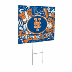 New York Mets Yard Sign, Holiday