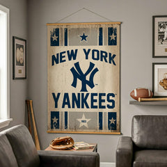 New York Yankees, Canvas Wall Tapestry, Large, 54x36