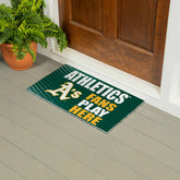 Athletics Fan Mat, 28"x16"