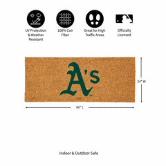 Oakland A's Extra Large Full Color Coir Mat, 60"x24"