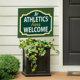 Athletics Coroplast Yard Sign, "Fans Welcome"