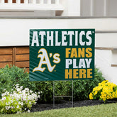 Athletics Coroplast Yard Sign "Fans Play Here"