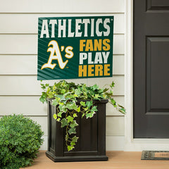 Athletics Coroplast Yard Sign "Fans Play Here"
