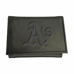 Oakland A's Tri-Fold Wallet Black