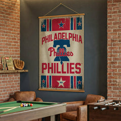 Philadelphia Phillies, Canvas Wall Tapestry, Large, 54x36