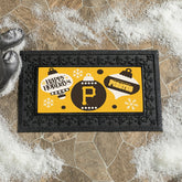 Pittsburgh Pirates Holiday Flocked Coir Sassafras Switch Mat, 22"x10"