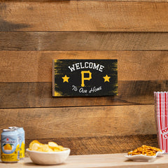 Pittsburgh Pirates Wood Wall Sign, 6x11
