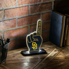 San Diego Padres Baseball Foam Finger Desklite LED Decor
