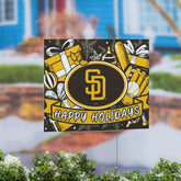 San Diego Padres Yard Sign, Holiday