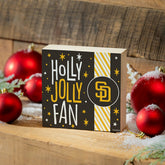 San Diego Padres Block, Holiday, 6x6