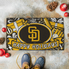 San Diego Padres Holiday PVC Mat, 28"x16"