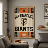 San Francisco Giants, Canvas Wall Tapestry, Large, 54x36