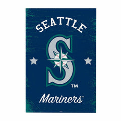 Seattle Mariners Wood Wall Sign, 16x24