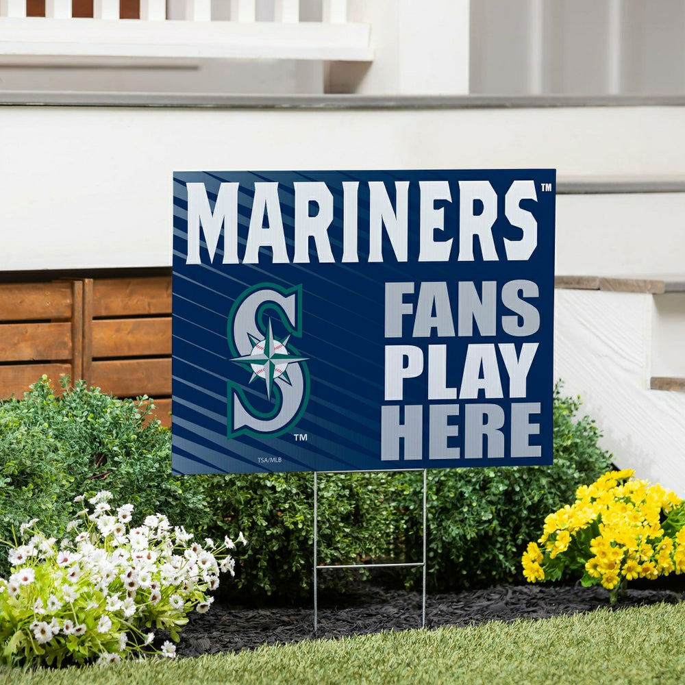 Seattle Mariners Coroplast Yard Sign "Fans Play Here"