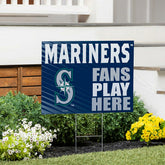 Seattle Mariners Coroplast Yard Sign "Fans Play Here"