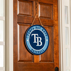 Tampa Bay Rays Round Door Décor with Hanging Rope, 18x18