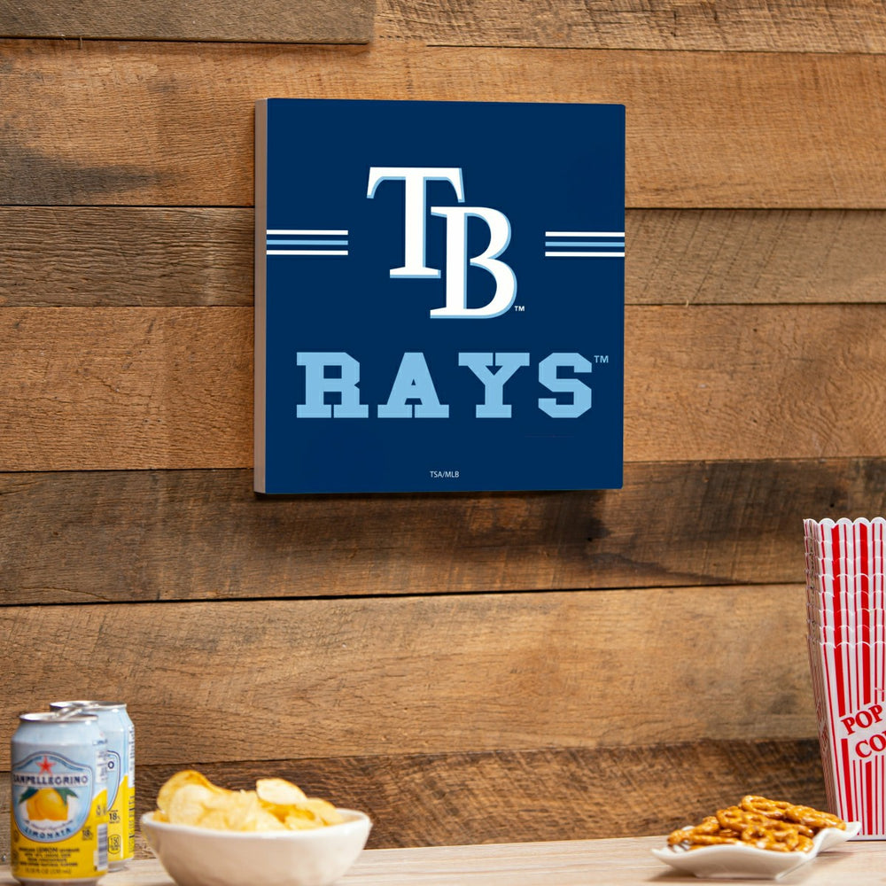 Tampa Bay Rays Wood Wall Sign, 12x12