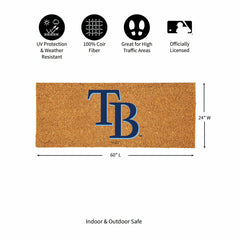 Tampa Bay Rays Extra Large Full Color Coir Mat, 60"x24"