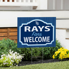 Tampa Bay Rays Coroplast Yard Sign, "Fans Welcome"