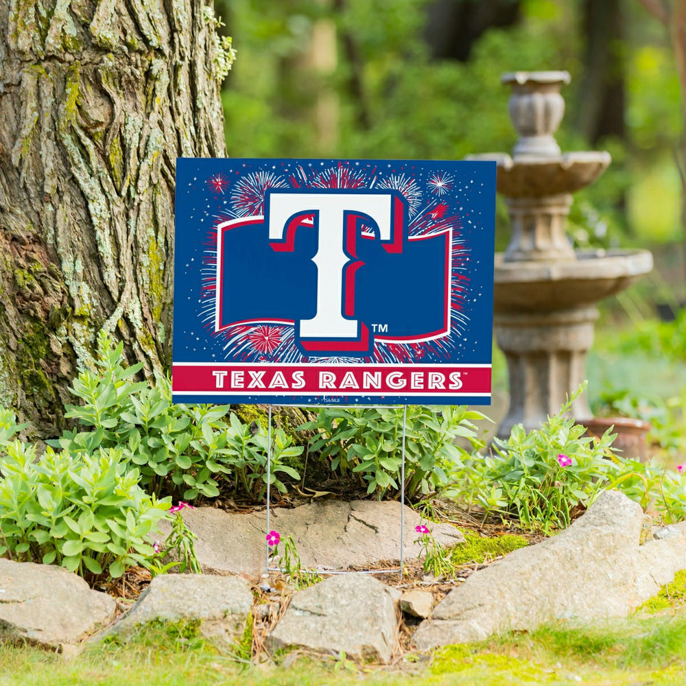 Texas Rangers Yard Sign, Patriotic