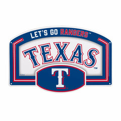 Texas Rangers USA Embossed Steel Wall Sign, 11" x 17"