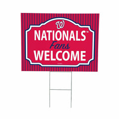 Washington Nationals Coroplast Yard Sign, "Fans Welcome"