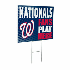 Washington Nationals Coroplast Yard Sign "Fans Play Here"