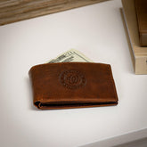 Washington Nationals, Embossed 100% Genuine Tumbled Leather Passcase B