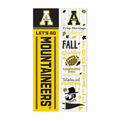 46" Double Sided Leaner, Appalachian State University, Fall Seasonal