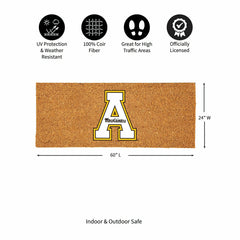 Appalachian State University Extra Large Full Color Coir Mat, 60"x24"