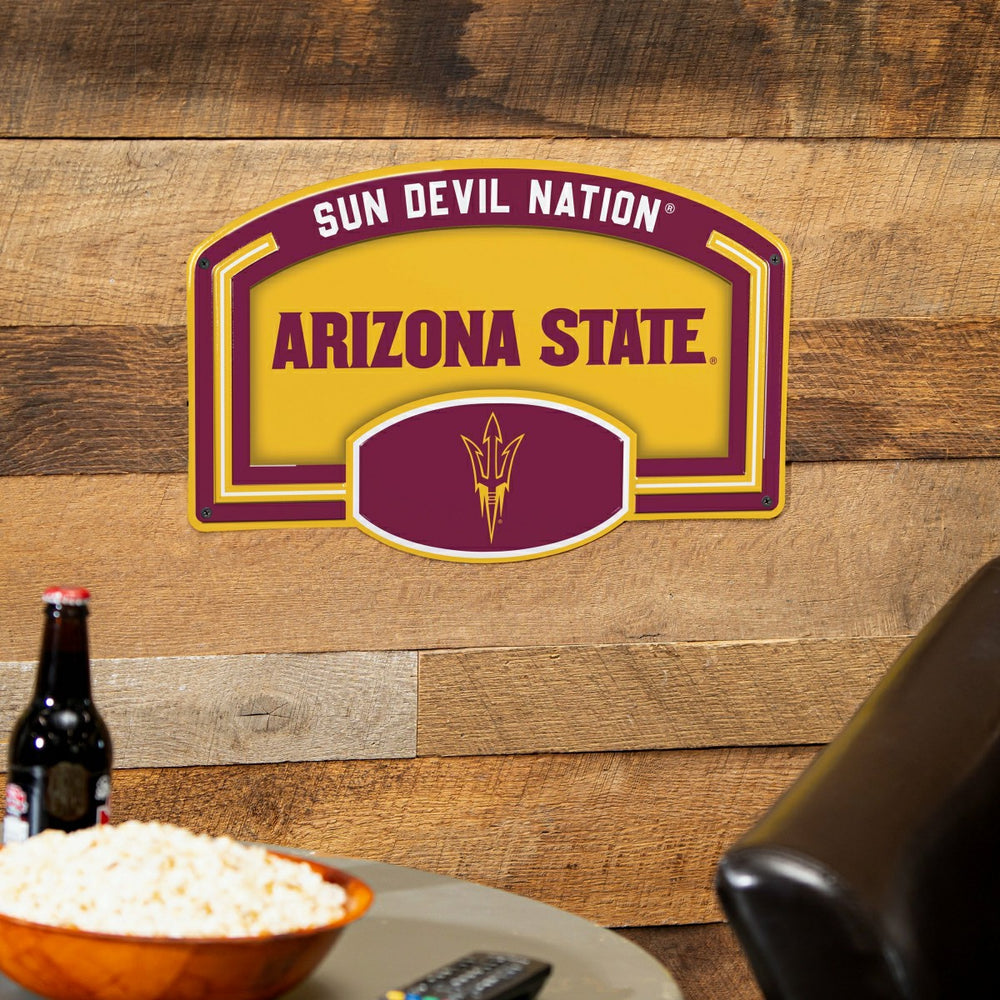 Arizona State University USA Embossed Steel Wall Sign, 11" x 17"
