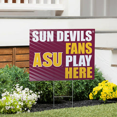 Arizona State University Coroplast Yard Sign "Fans Play Here"