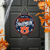 Auburn University Halloween Round Door Décor with Hanging Rope, 18x18