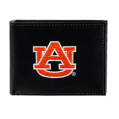 Auburn University Black Bi-Fold Embroidered Wallet w/ RFID Blocking