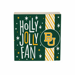 Baylor University Block, Holiday, 6x6