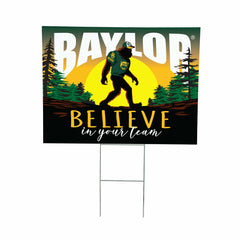 Baylor University Yard Sign, Bigfoot
