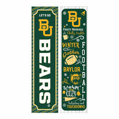 46" Double Sided Leaner, Baylor University, Winter Seasonal