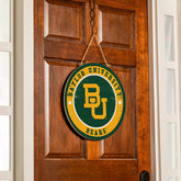 Baylor University Round Door Décor with Hanging Rope, 18x18