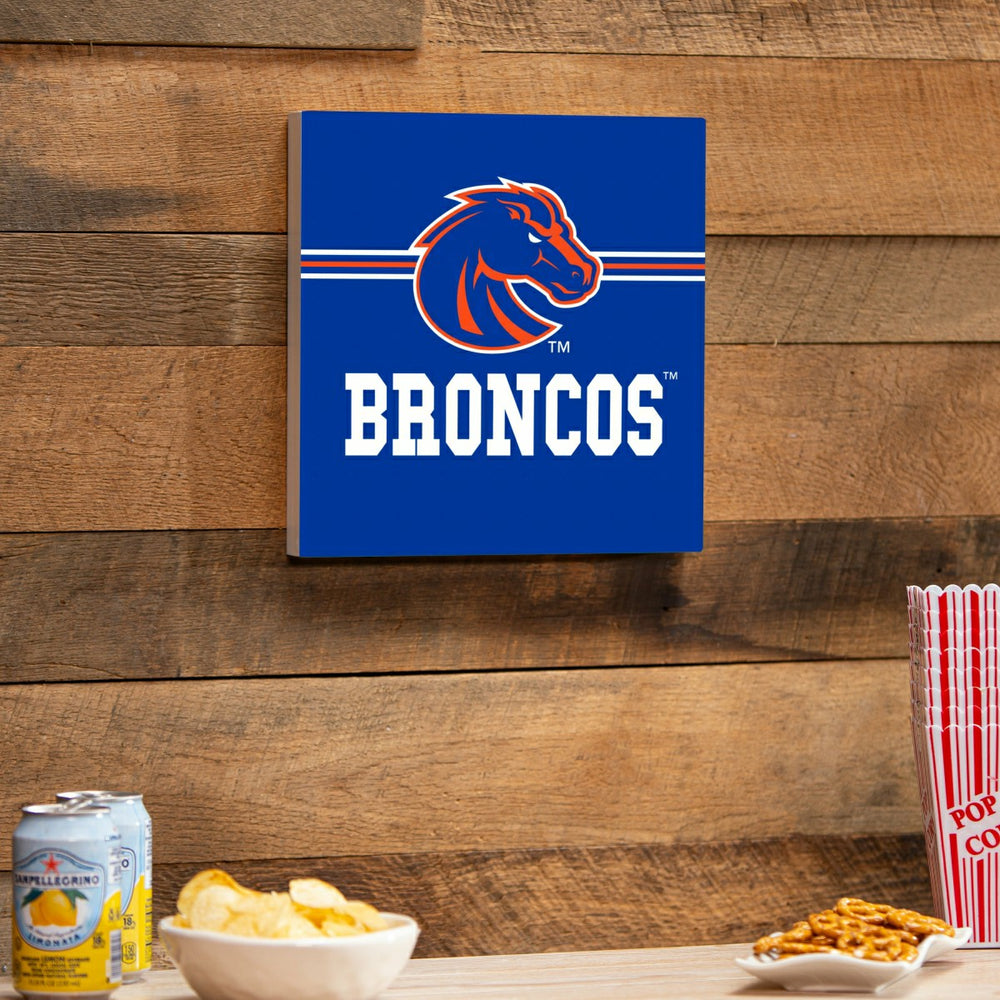 Boise State University Wood Wall Sign, 12x12