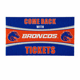 28" x 16" PVC Trapper Mat, Come Back with Tickets, Boise State Univers