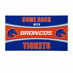 28" x 16" PVC Trapper Mat, Come Back with Tickets, Boise State Univers