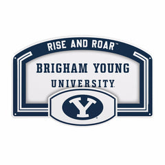 Brigham Young University USA Embossed Steel Wall Sign, 11" x 17"
