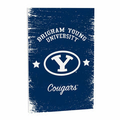 Brigham Young University Wood Wall Sign, 16x24