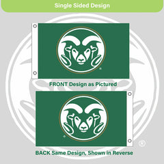 Colorado State Single Sided Flag w/ 2 Grommets, 3'x5'