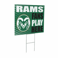 Colorado State University Coroplast Yard Sign "Fans Play Here"